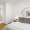a bed in a bedroom